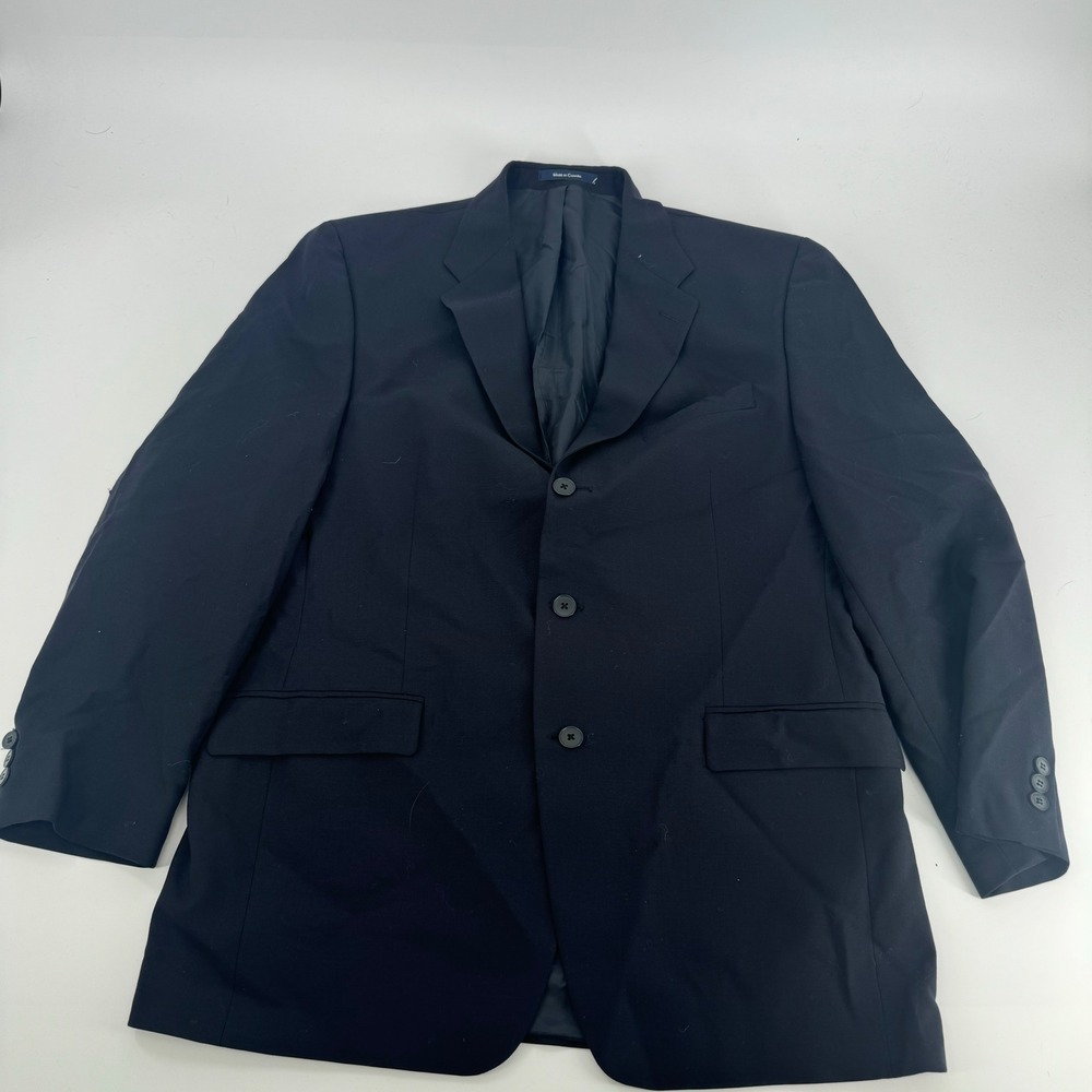 Ralph Lauren Mens Blue Wool Blazer Sport Coat Jacket Classic Fit